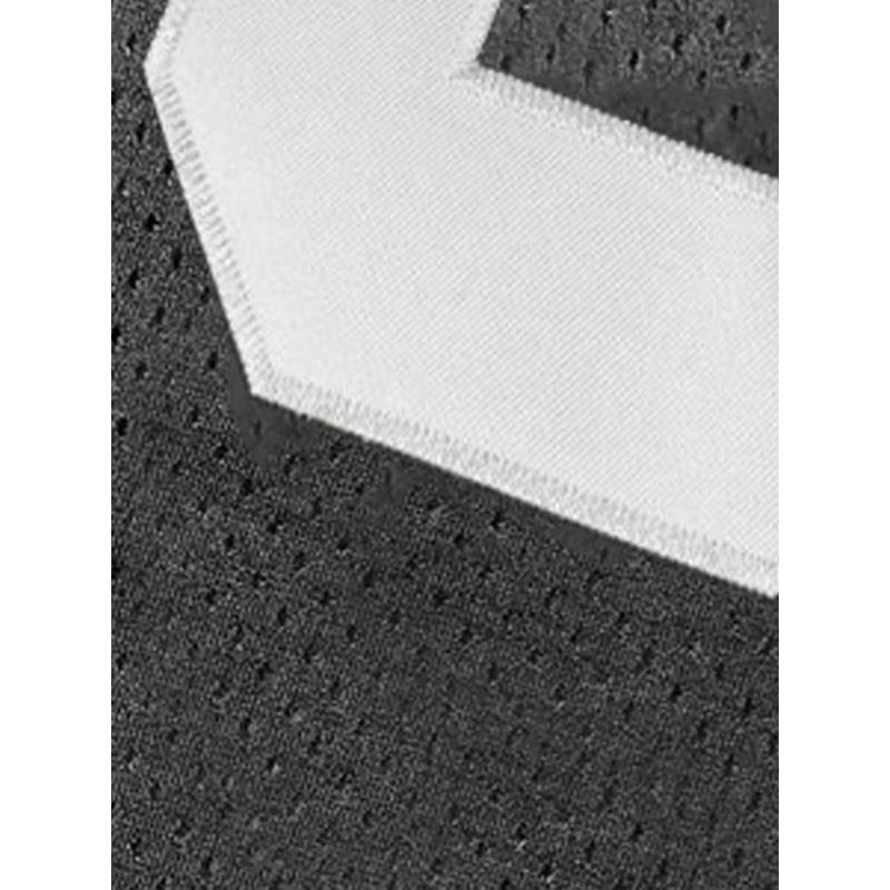 Close-up of black and white textured fabric